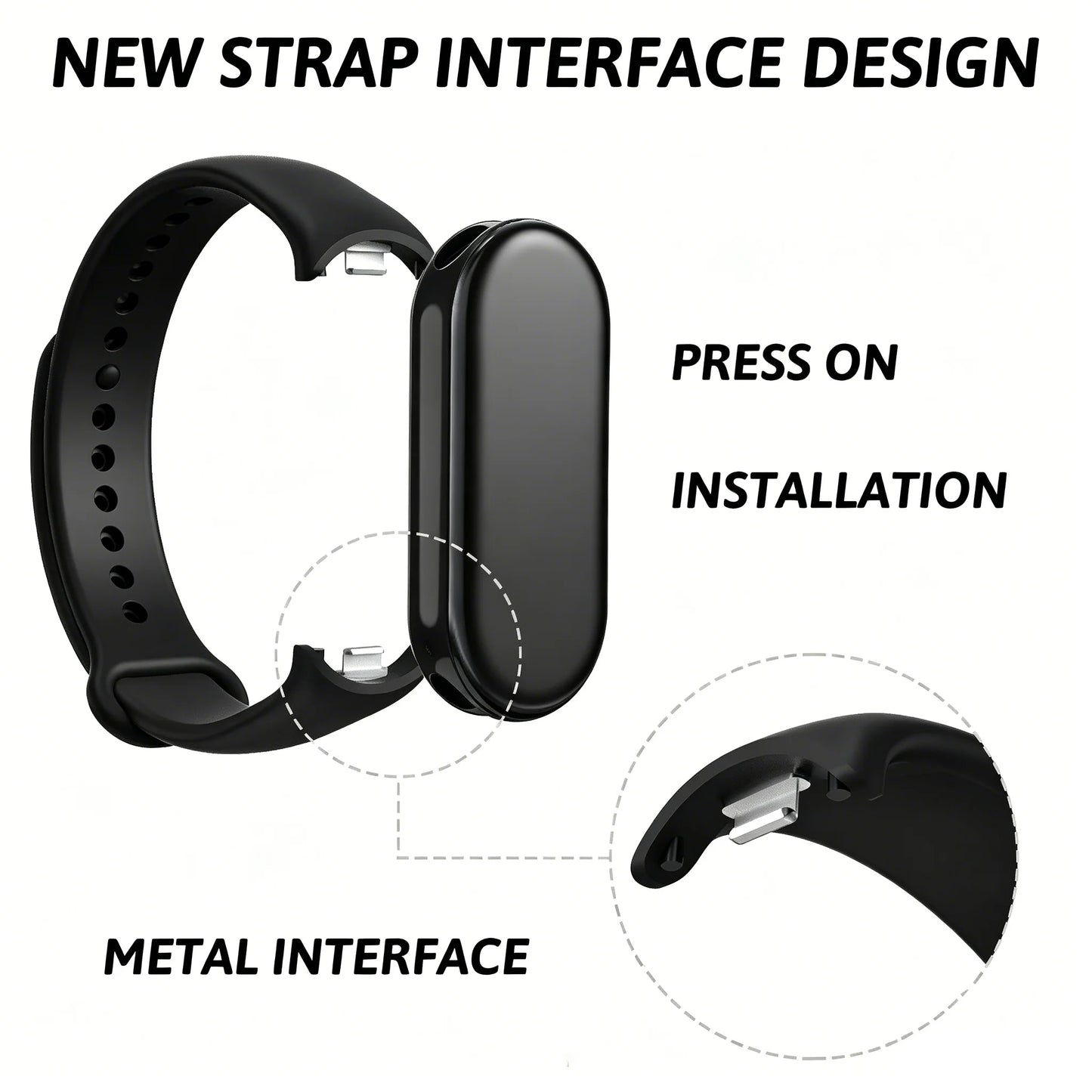 Silicone Strap for Xiaomi Mi Band 10 9 8 Strap NFC Sport Bracelet Wristband pulseira correa Xiaomi Smart Band 10 9 8 Accessories