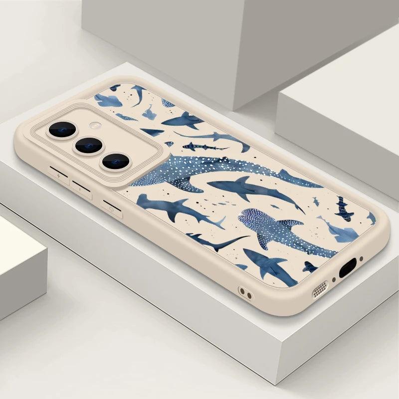 Shark Dolphin Print TPU Case for Samsung Galaxy Series