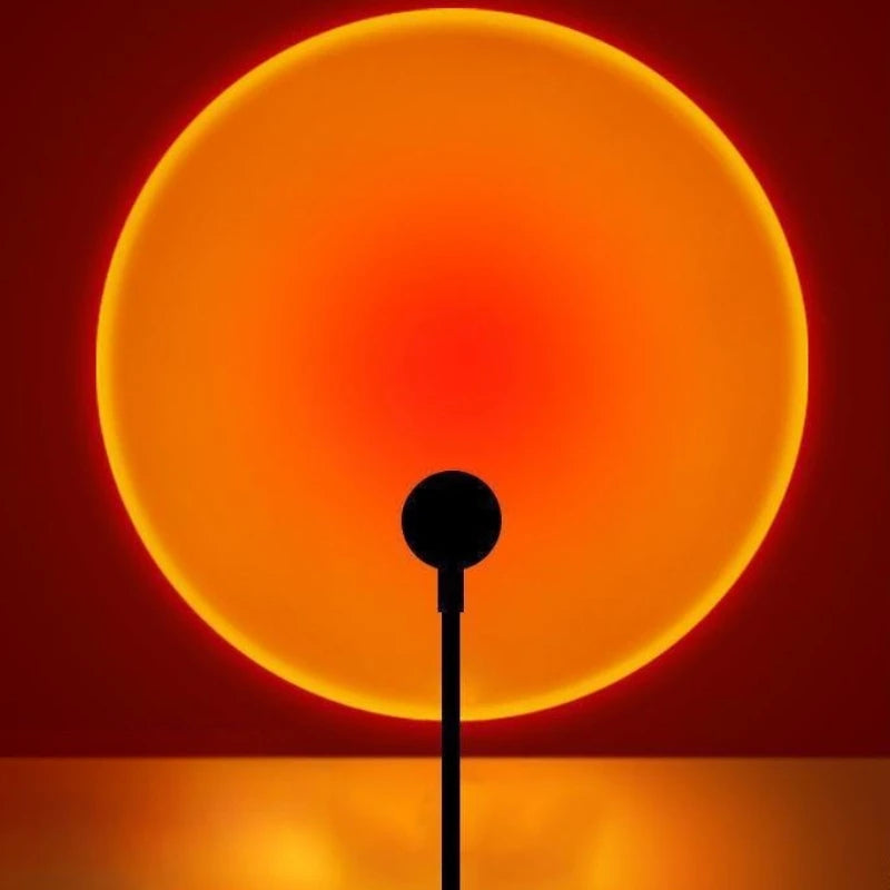 USB Sunset Lamp, Warm Ambiance Light Projector with Romantic Glow, Aesthetic Mood Lighting for Bedroom Living Room Home Decor
