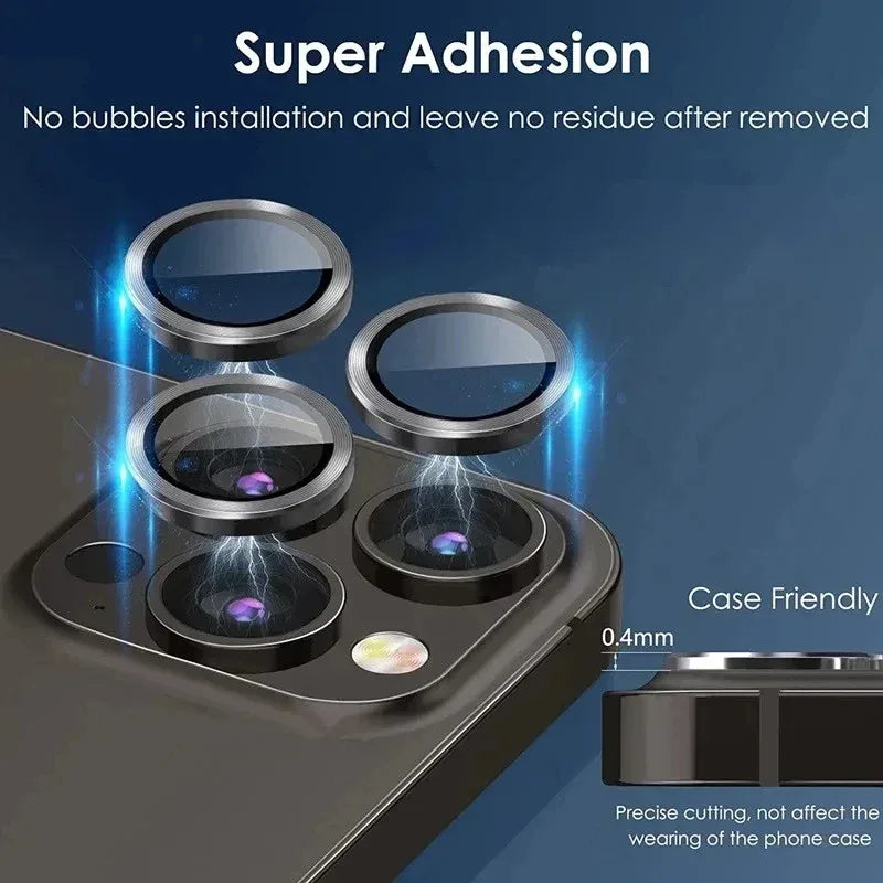 3Pcs Camera Lens Glass Protector for iPhone Pro Max Series