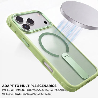 Candy Color Translucent Matte For Magsafe Cover For IPhone 17 16 15 14 13 18 Pro Max Magnetic Charging Bracket Shockproof Cover