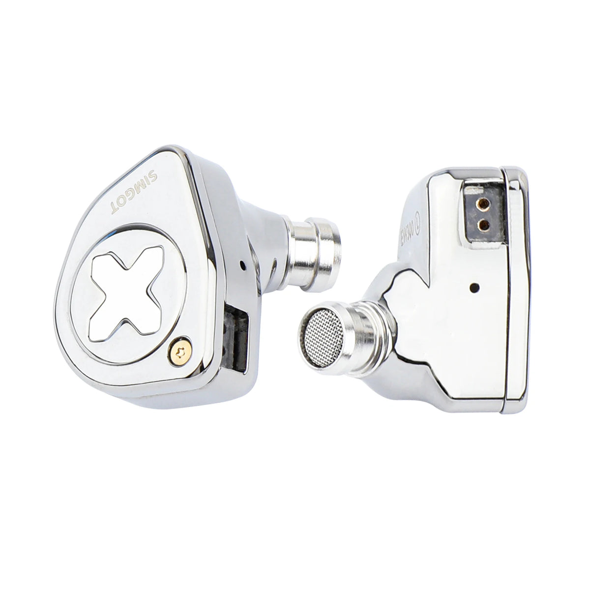 SIMGOT EW300 1DD+1Planar+1PZT Hybrid Driver IEM HIFI Earphones with Detachable Nozzles Silver-Plated OFC IEM Cable for Musician