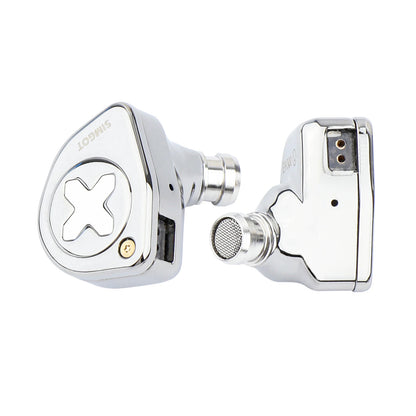 SIMGOT EW300 1DD+1Planar+1PZT Hybrid Driver IEM HIFI Earphones with Detachable Nozzles Silver-Plated OFC IEM Cable for Musician
