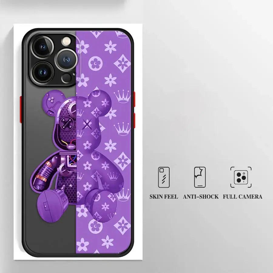 Robot Bear Shockproof Bumper Case for iPhone