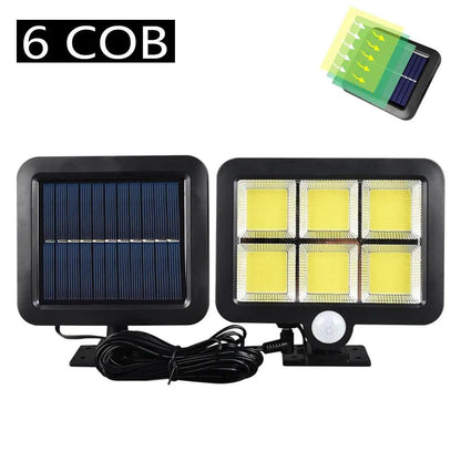 Outdoor Motion Sensor Solar Light Rechargeable 1/4/6 COB Solar Wall Lights Waterproof Emergency Street Garden Porch LED Lightin