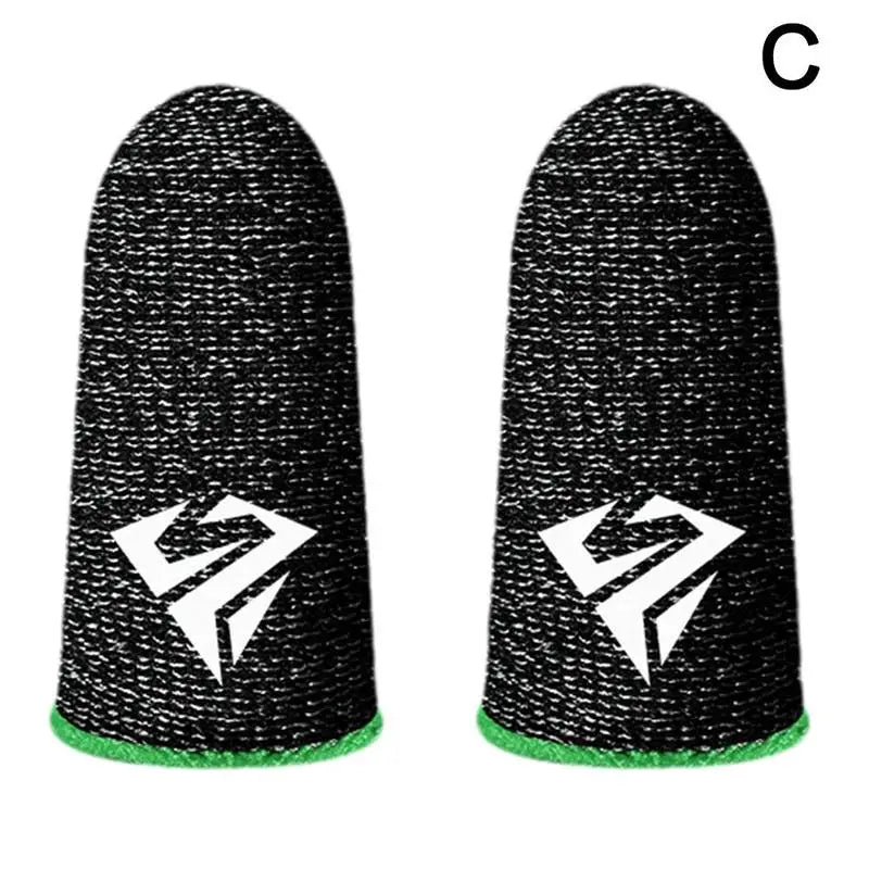 2pcs Fingertip Sleeve Esports Gloves For PUBG Gamer Sweatproof Anti-slip Touch Screen Hand Grip Finger Cot Gaming Finger Cover