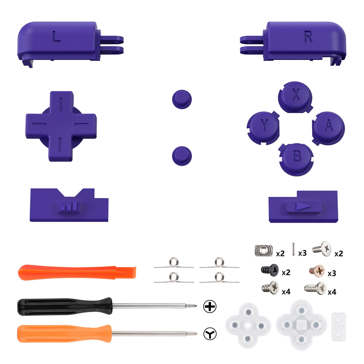 eXtremeRate Custom Replacement Full Set Buttons for Nintendo DS Lite NDSL, for Nintendo DS Lite HandLen - Various Colors