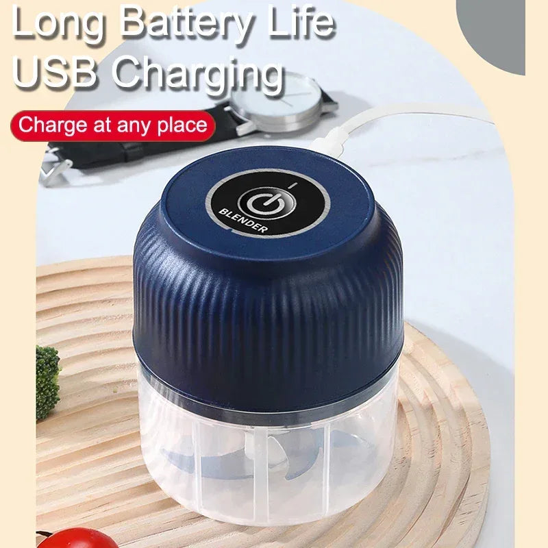 250ml Mini Wireless Electric Vegetable & Garlic Chopper – USB Rechargeable - Urbizia
