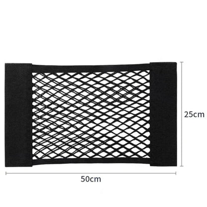 Car Storage Net Stretchable Mesh Pocket Net Magic Elastic Sticker Universal Rear Mesh Trunk Seat Bag Pocket Cage Auto Organizer - Urbizia