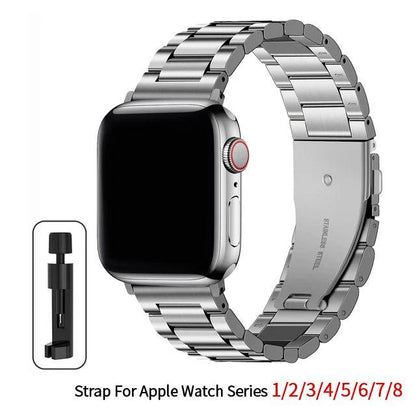 Stainless Steel Strap For Apple Watch Band 45mm Ultra 49mm 41mm 40mm 44mm 46mm Strap Metal Bracelet For Iwatch Series 11 10 42mm