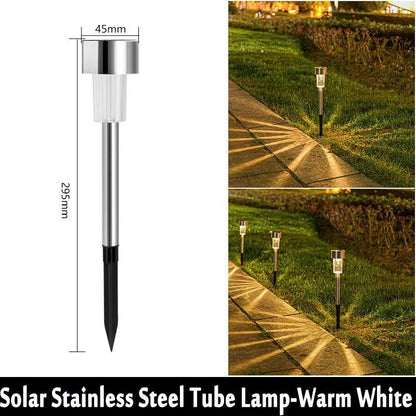 10Pack Solar Outdoor Lights Garden Lantern Solar Powered Lamp Waterproof Landscape Lighting Pathway Yard Lawn Garden Decoration