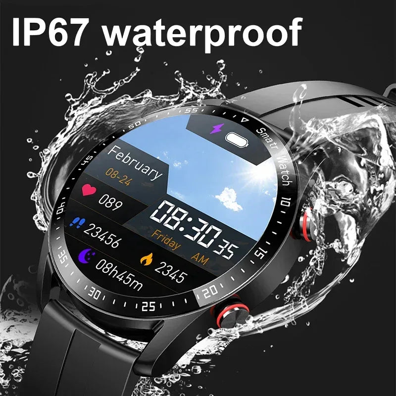 ECG+PPG Bluetooth Call Smart Watch Men Laser Health Blood Pressure Fitnes Sports Watches Man Sports Waterproof Smartwatch+Box - Urbizia