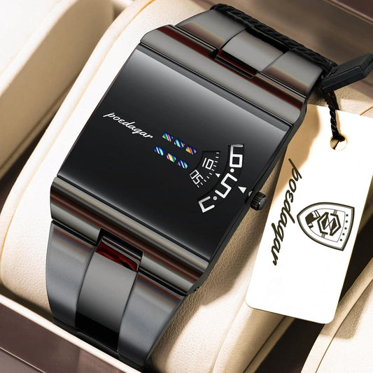 POEDAGAR Original Business Male Watch Waterproof Stainless Steel Creative Men's Clock Quartz Casual Watches For Man Reloj Hombre