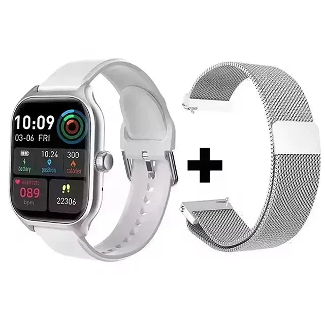 Smart Watch Men 2.01 Inch AMOLED Screen Waterproof Multiple Sport Mode Fitness HD Bluetooth Calls Smartwatch Men Women Bracelet - Urbizia
