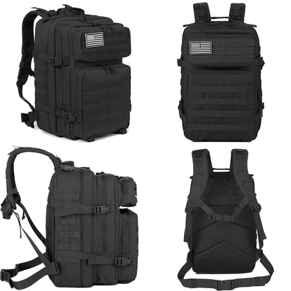 Tactical Backpacks Outdoor 45L Large Capacity Man 3 Days Molle Hking Bags For Outdoor Trekking Camping Backpack