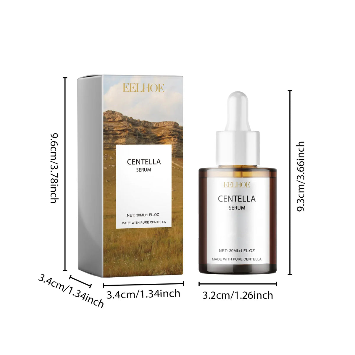 Korea Centella Asiatica Serum Sensitive Skin Soothing Formula With Acne Fighting Deep Moisturizing Benefits Gotu Kola Ampoule