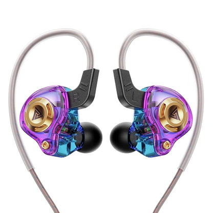 Original QKZ AK6 In Ear Earphone 6 Dynamic Driver Unit Headphone With Mic Stereo Sports HIFI Subwoofer Headset Monitor Earbuds
