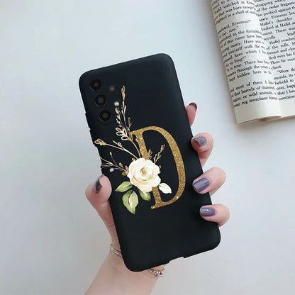 Flower Alphabet Soft TPU Case for Samsung Galaxy A Series