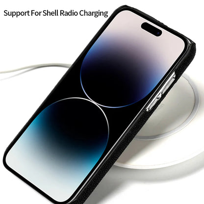 Genuine Leather Case for iPhone 17 Air 16 15 14 13 12 18 Pro Max Original Stingray Leather Back Cover Carcasa for iPhone 11 Pro