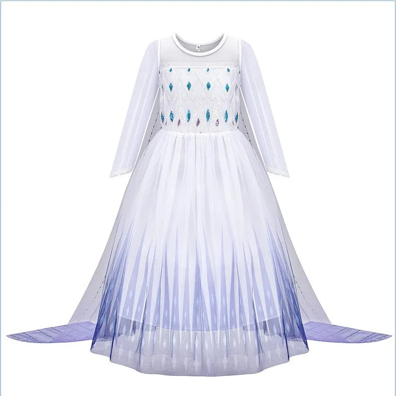 Snow Queen Elsa Dress for Girls – Kids Cosplay