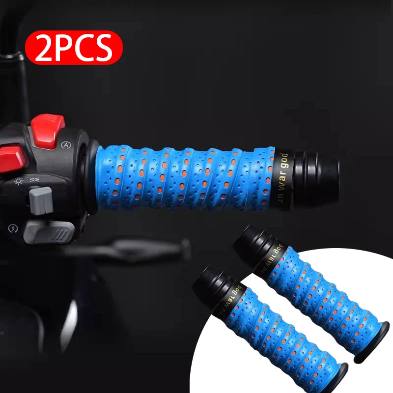 BLALION Motorcycle Handlebar Tape Road Bike Bar Tape PU Bike Handlebar Tape Soft Anti-Vibration Tape Durable Protection Straps