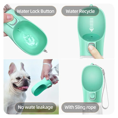 Portable Dog Water Bottle For Small Large Dogs Cat Outdoor Leakproof Walking Drinking Bowls Chihuahua French Bulldog Supplies - Urbizia