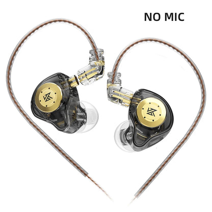 KZ EDX PRO 10mm Dual Magnetic Dynamic IEM HiFi Earphones with 2Pin Detachable 5N OFC Cable Ergonomic Design Upgraded Gaming Earbuds for Audiophile