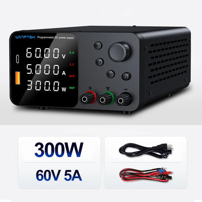 Wanptek Laboratory DC Power Supply 30V 10A 60V 5A 120V 3A with USB Fast Charging Adjustable Voltage Current Lab Power Supply