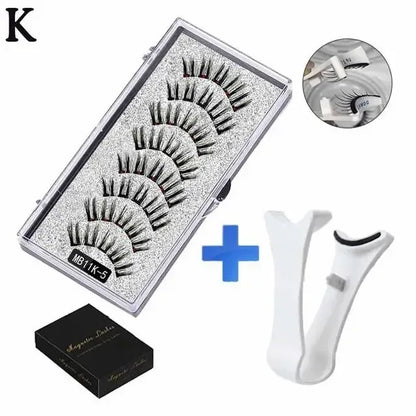 3D Magnetic Eyelashes Kit with Tweezers - Urbizia