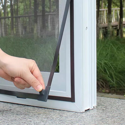 2026 DIY Custom size,windproof Magnetic screen window, self-adhesive mosquito net curtain,invisible,household magnet，Summer mesh