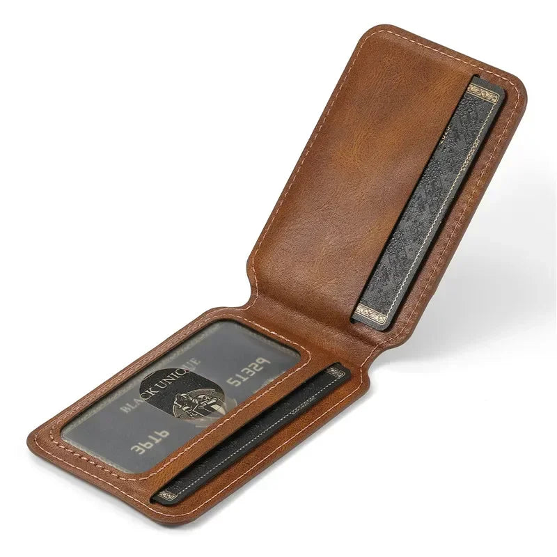 EUCAGR Magsafe Magnetic 2 In 1 Detachable Wallet Leather Case For iPhone 12 13 14 15 16 17 Pro Max Plus 16E 17 Air Holder Cover