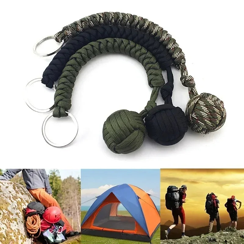 Paracord Monkey Fist Survival Keychain - Urbizia