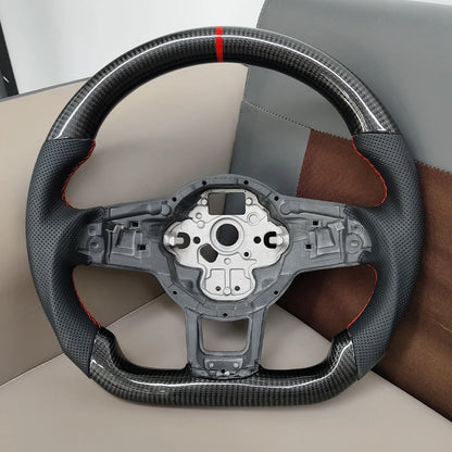 Sport Style Steering Wheel for Volkswagen Golf Mk7 7.5 Gti Gtr Gte Tiguan 2013-2019 Upgrade Accessories Interior Modification