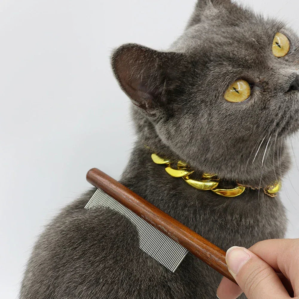 Cat Comb Cat Comb Brush Long Hair Cat Needle Comb Open Knots To Remove Floating Hair Accessories Pet Row Comb - Urbizia
