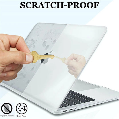 Crystal Clear Laptop Case for Macbook Air 13.6 M4 15 M3 Hard Cover for Mac Book Neo 2026 Pro 13 M1 M2 14 16 Sleeve Accessories