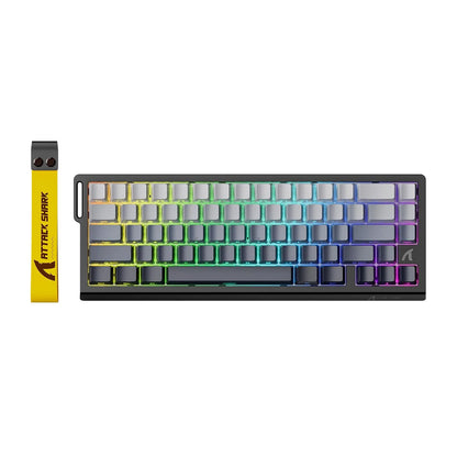 ATTACK SHARK X68 HE Rapid Trigger Mechanical Gaming Keyboard 60% Wired with Adjustable Actuation,Hall Effect Magnetic Switch,8KH