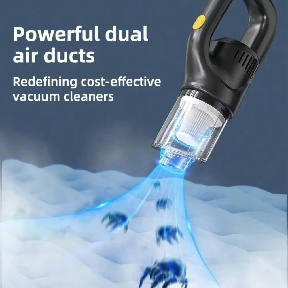 Portable Wireless Handheld Vacuum Cleaner, Car Vacuum Cleaner. Dual Use For Car And Home - Comes With 3 Brush Heads. USB Rechargeable (Includes 1800mAh Lithium Battery). 3100Pa Strong Suction, Detachable Dust Cup. Ergonomic H