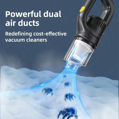 Portable Wireless Handheld Vacuum Cleaner, Car Vacuum Cleaner. Dual Use For Car And Home - Comes With 3 Brush Heads. USB Rechargeable (Includes 1800mAh Lithium Battery). 3100Pa Strong Suction, Detachable Dust Cup. Ergonomic H