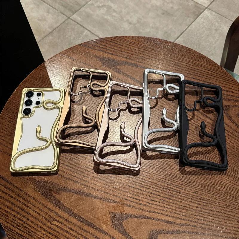 Plating 3D Snake TPU Case for Samsung Galaxy Series