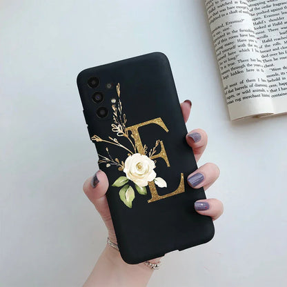 Flower Alphabet Soft TPU Case for Samsung Galaxy A Series
