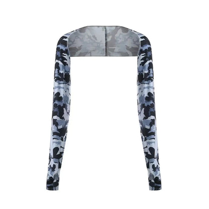 One-piece Ultra-thin Shawl Arm Sleeves Ice Silk Long Gloves Breathable Sun Protection Anti UV Hand Cover Warmer Outdoor Sports
