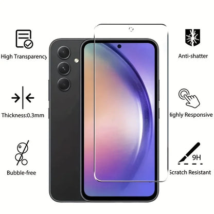 5pcs High Hardness Tempered Glass Screens for Samsung for galaxy A Series (A56, A55, A54, 5G, A51, A52, A52s, A53, 5G, A36, A35)