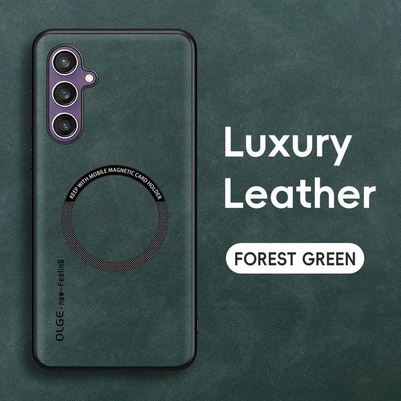 Magnetic MagSafe Leather Case for Samsung Galaxy Ultra Series