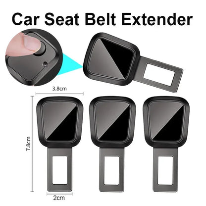 1/2/4 Pieces Car Seat Belt Clip Extender Alloy Seatbelt Lock Buckle Plug Auto Fastener Converter Clip Safety Belt Decoration - Urbizia
