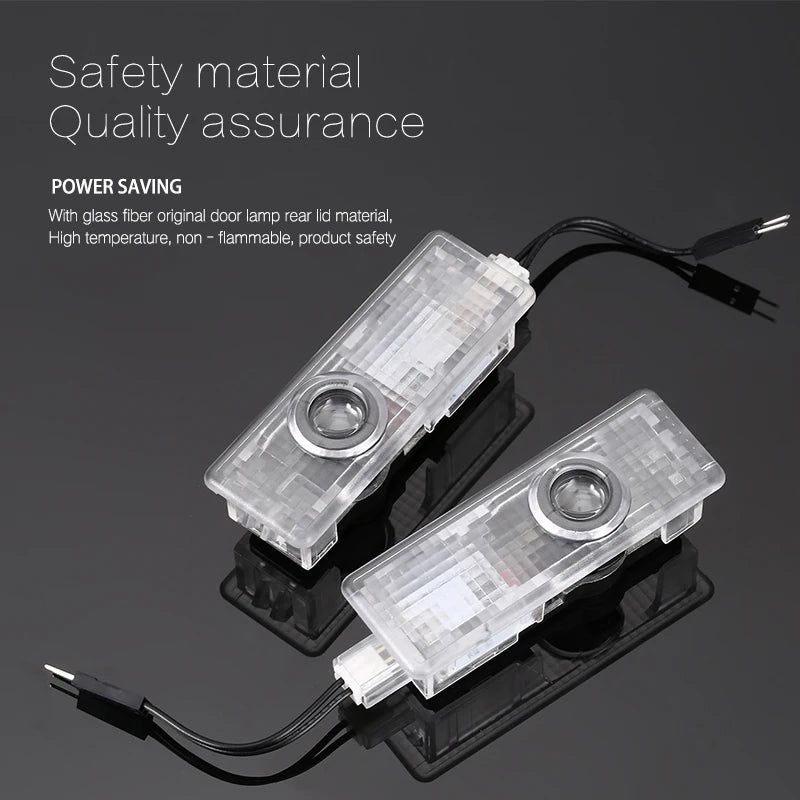 2pcs LED Car Door Light Decoration For BMW E90 E91 E60 E61 325i 525i 3 5 Series E63 E85 E86 Welcome Laser Projection Lamp