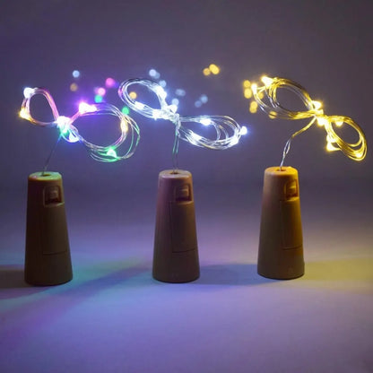 Bar LED Wine Bottle Cork String Lights (2M)