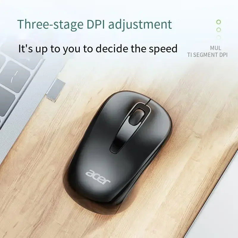 Acer 2.4Ghz Wireless Mouse Optical Portable Business Office Silent Mouse Suitable For Computer Laptop Notebook PC Esports Games
