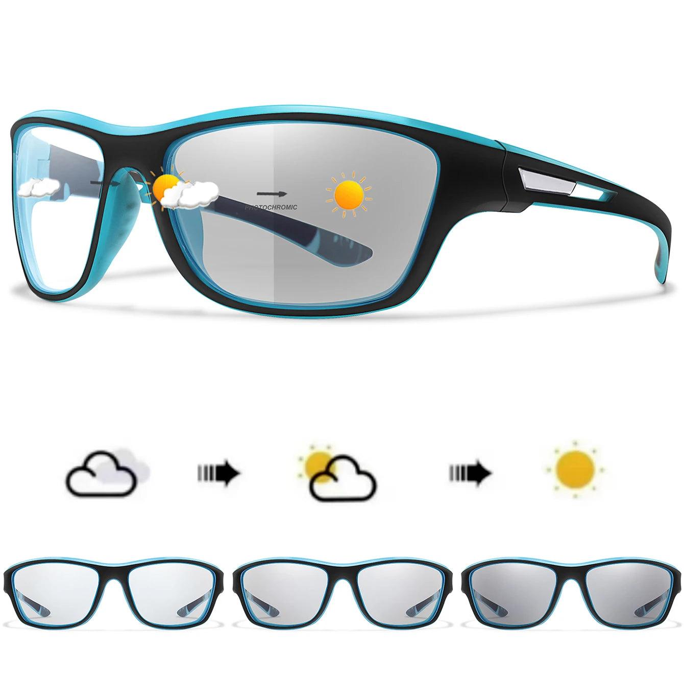 Photochromic UV400 Motorcycle Sunglasses for Men & Women