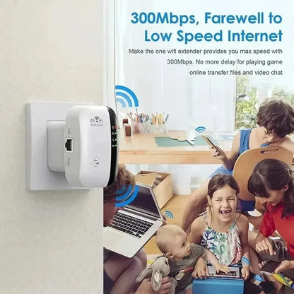 Wireless Wi-Fi Signal Booster & Extender – Mini Network Repeater
