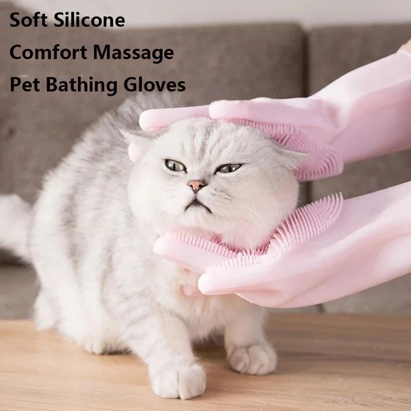 Silicone Pet Grooming Glove for Dogs and Cats